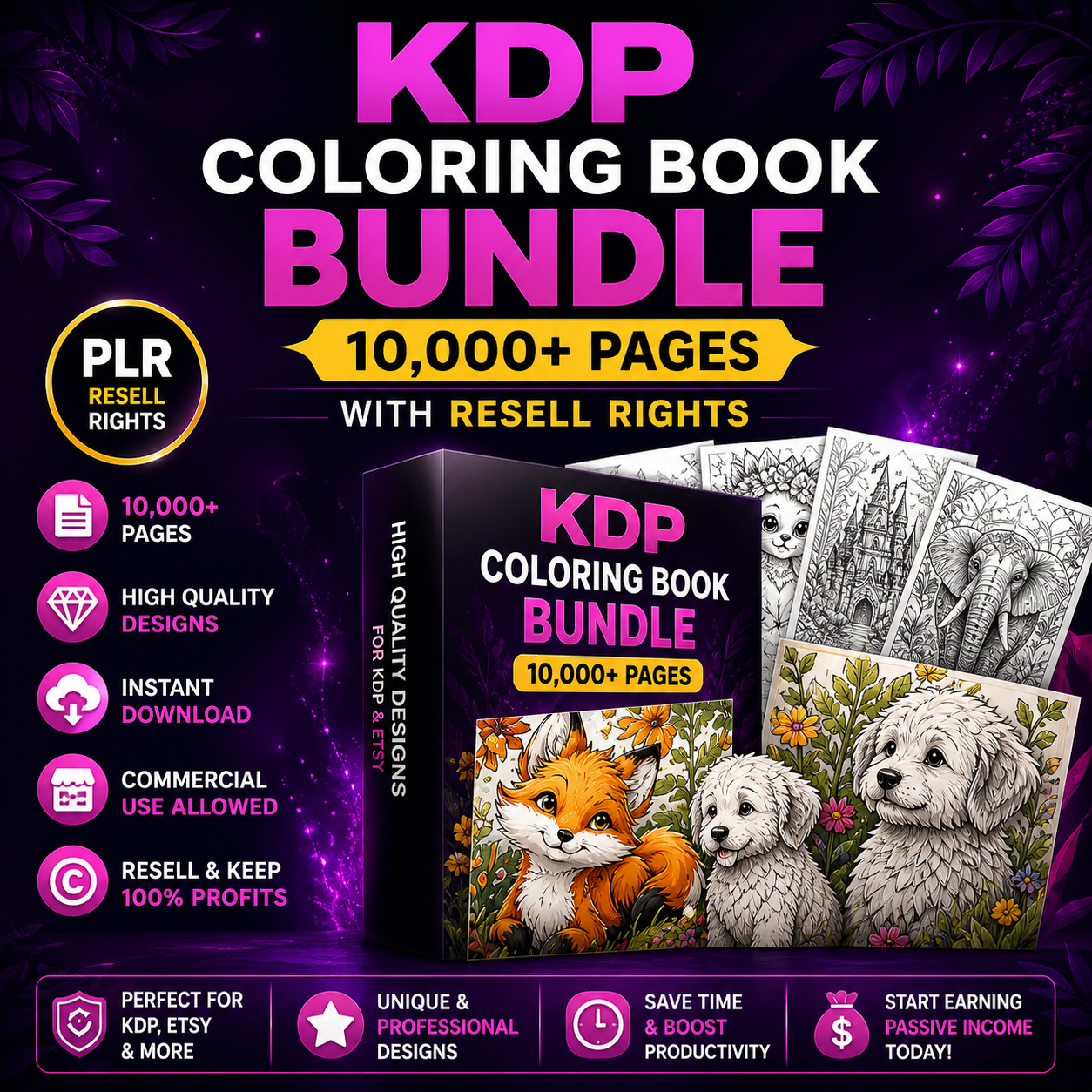 10,000+ Coloring Pages Bundle