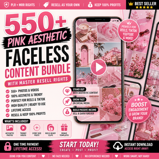 550+ Faceless Content Bundle